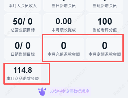 小程序首页数据栏增加退款数据